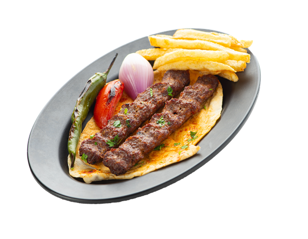 صحن كباب لحم  (2 سيخ)